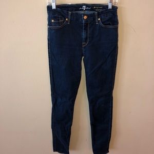 7 for all mankind. “the high waist skinny” jean.